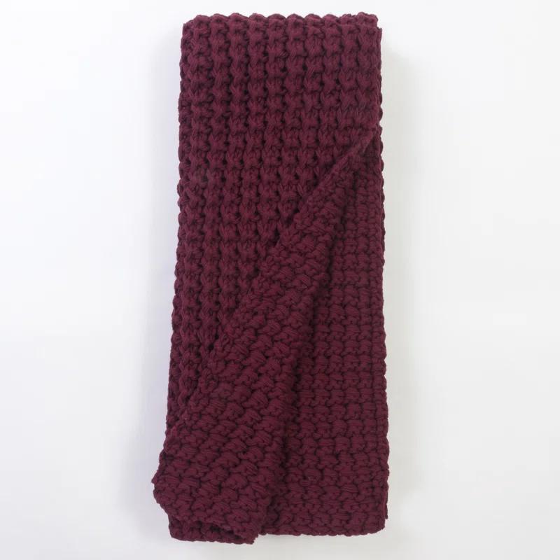 Amity Home Brenda Knitted Cotton Throw | Wayfair