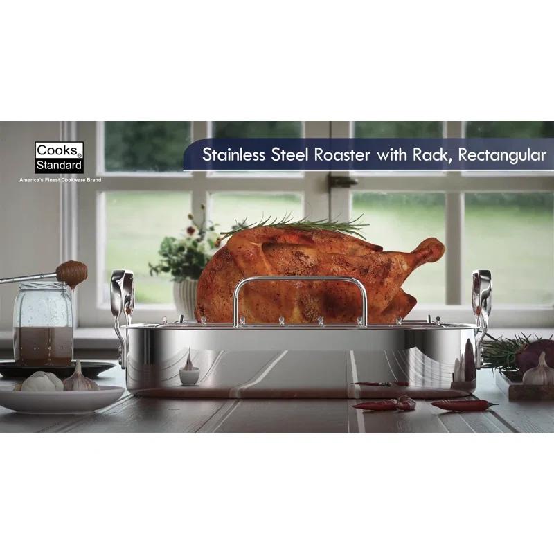 Cooks Standard Cooks Standard 16-Inch by 13-Inch Stainless Steel Roasting Pan
