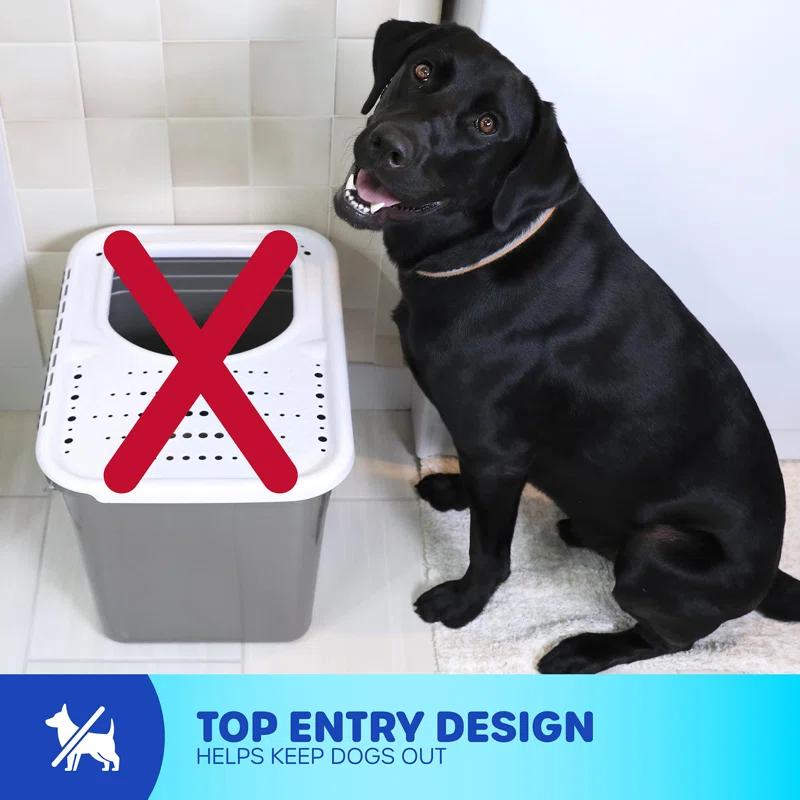 Plastic Enclosed Litter Box