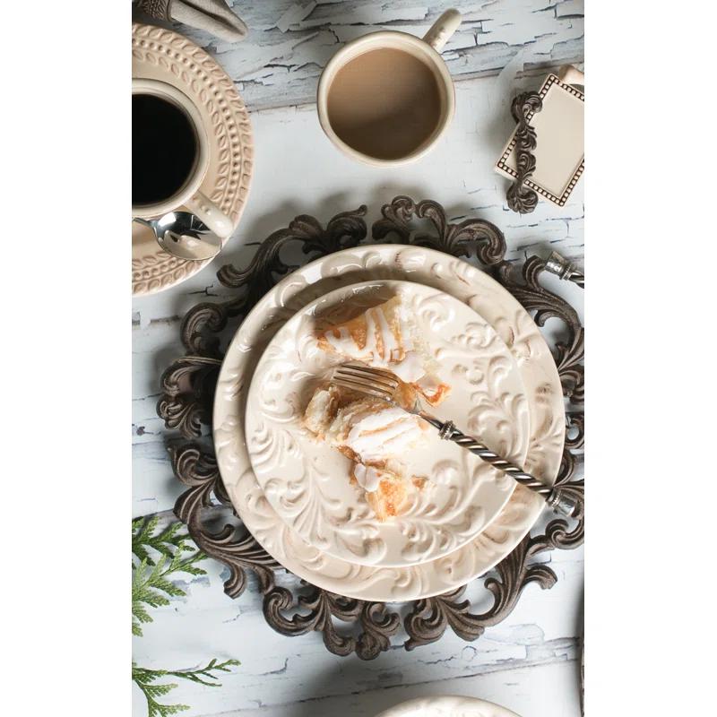 Ophelia & Co. Bromsgrove 11'' Ceramic Salad/Dessert Plate (Set of 4)