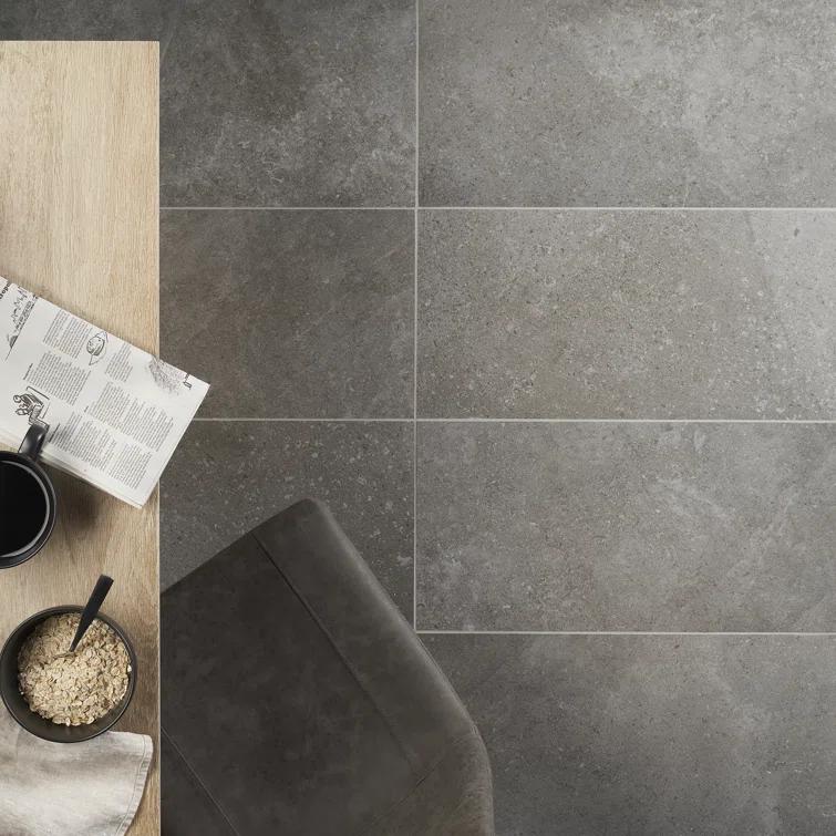 Bond Tile Grava 11.81 in. x 23.62 in. Matte Stone Look Porcelain Floor and Wall Tile (9.68 Sq. Ft. / Case)