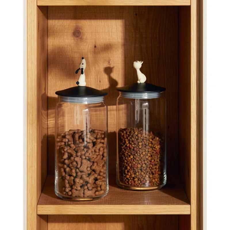 Alessi Miò 1.6 Lb. Pet Treat Jar With Snap On Lid