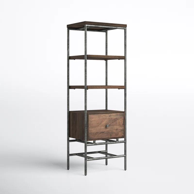 Gerti Narrow Etagere Bookcase
