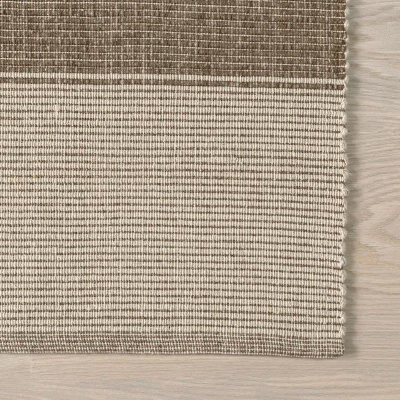 Ebern Designs Hertford Checked Cotton Area Rug