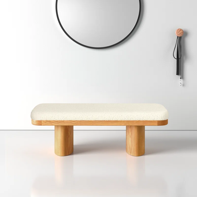 AllModern Hilarie 48" Boucle Bench & Reviews | AllModern