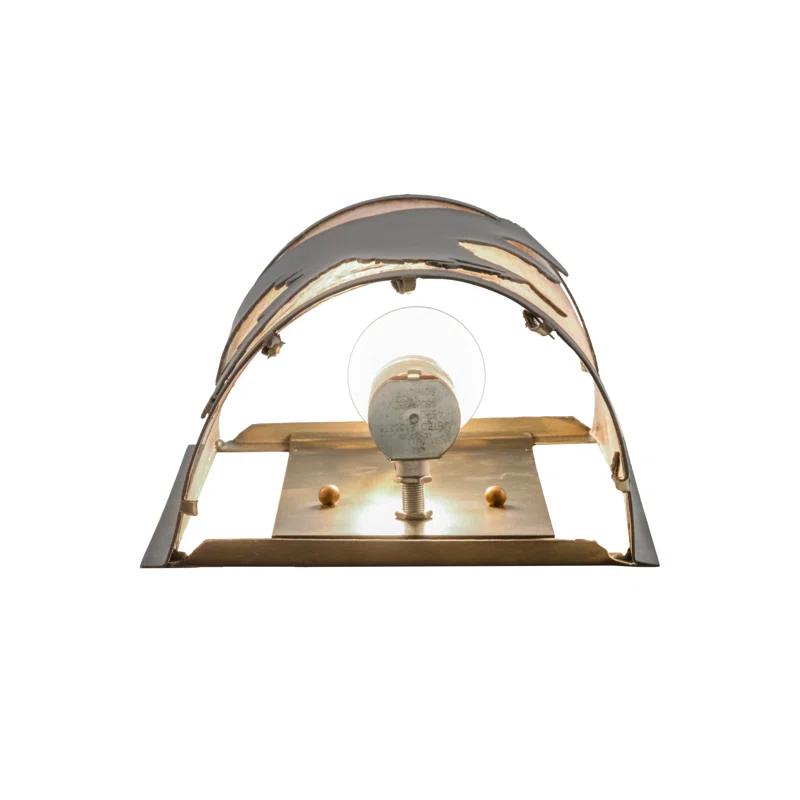 Meyda Lighting Rustic Lodge Copper Flush Mounted Sconce