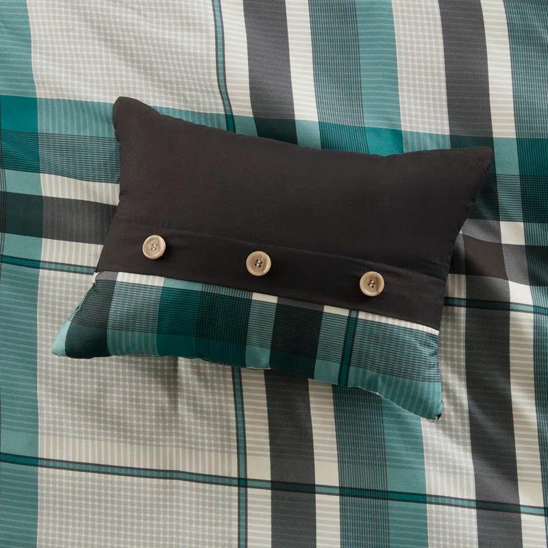 Intelligent Design Robbie Plaid Comforter Set with Bed Sheets