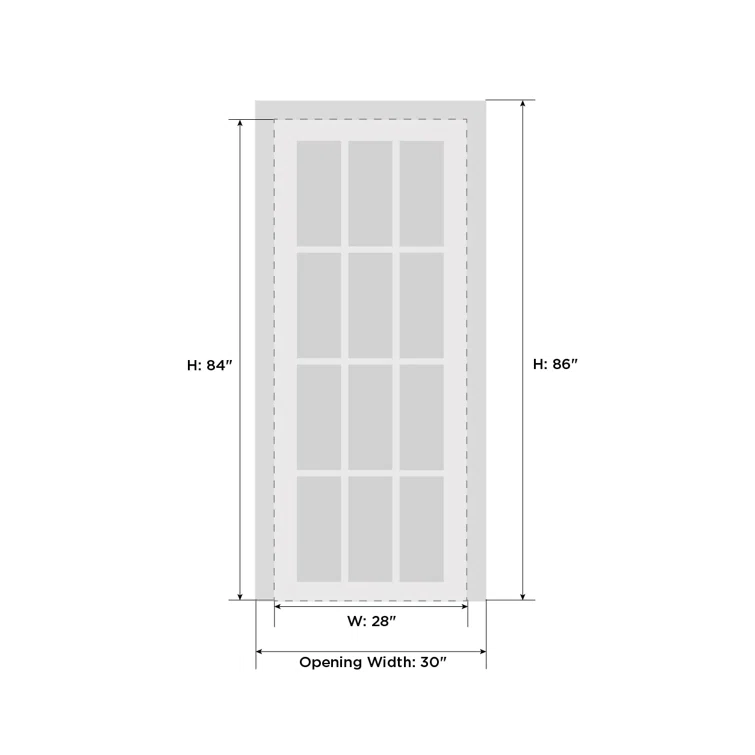 SARTODOORS Solid Wood Paneled French Doors