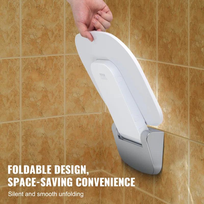 VEVOR 15.7'' W Plastic / Acrylic Shower Bench