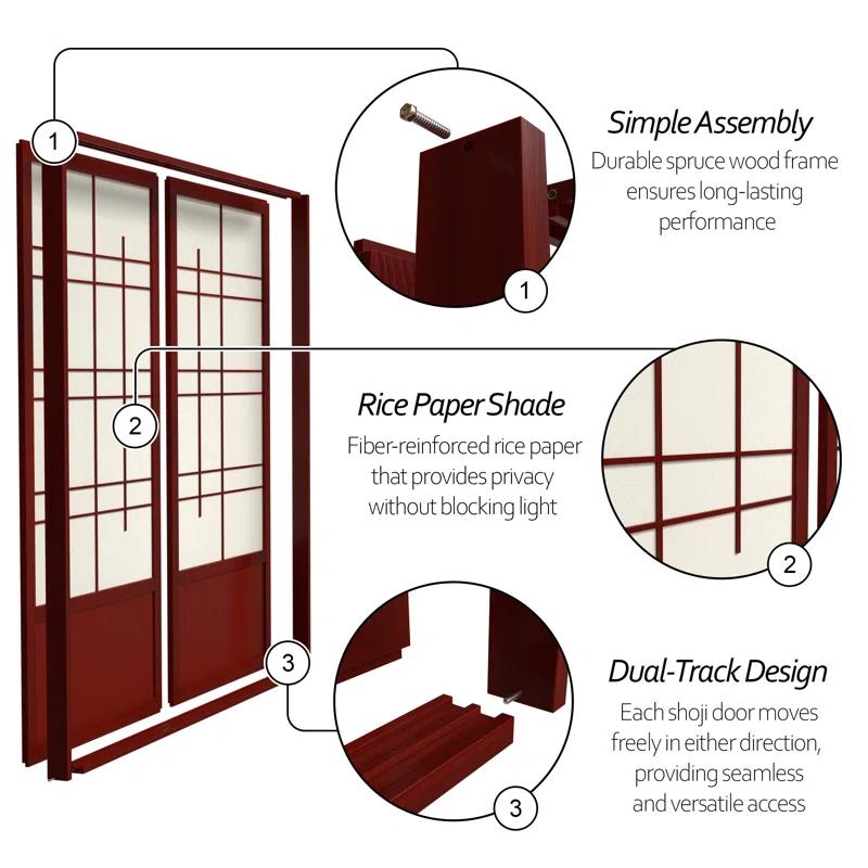 World Menagerie Clara Shoji Sliding Doors - Eudes