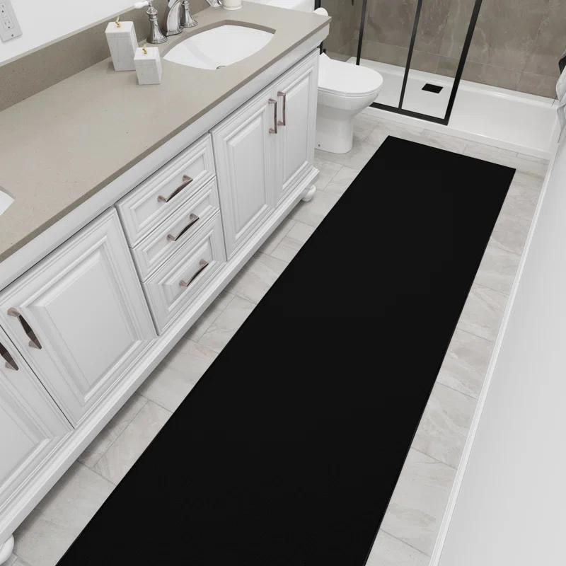 Ottomanson Ottohome Non-Slip Solid Area Rug For Living Room, Hallway Runner, Entryway Rug