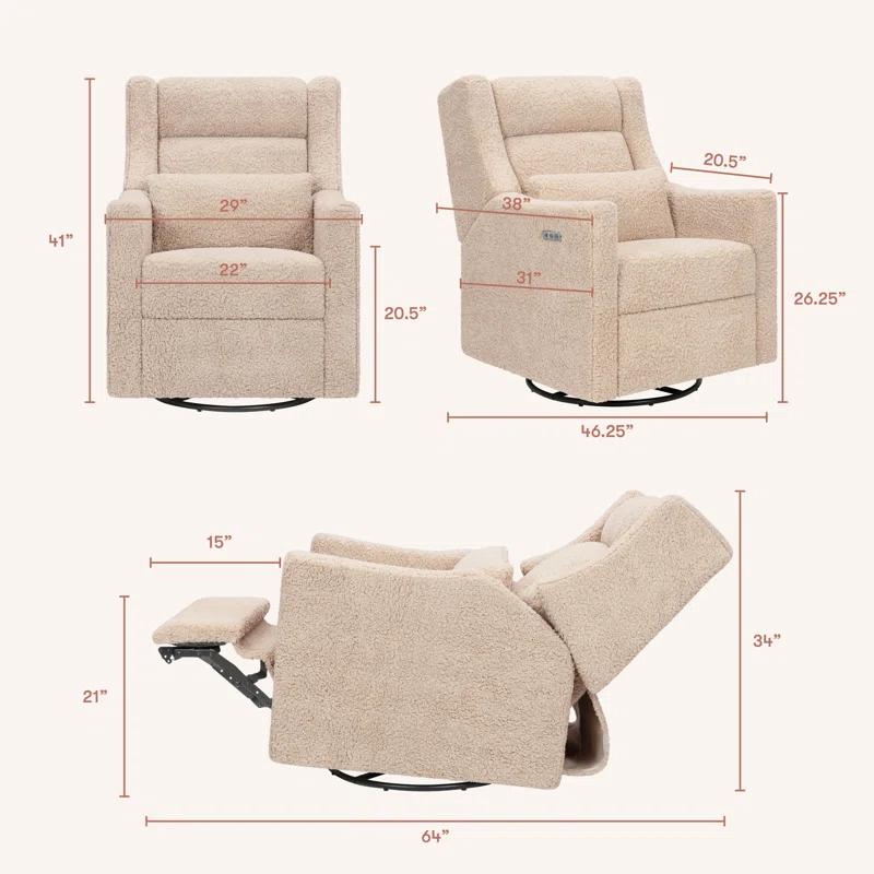 babyletto Kiwi Plus Power Glider Recliner w/ Power Headrest