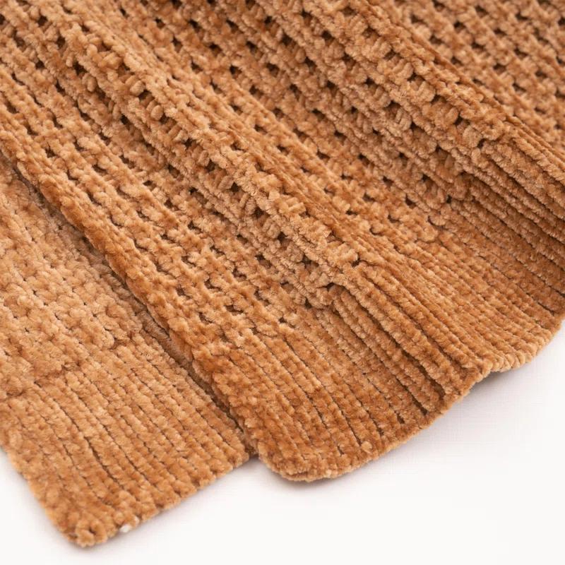 Amor Waffle Amor Waffle Chenille Knit Throw
