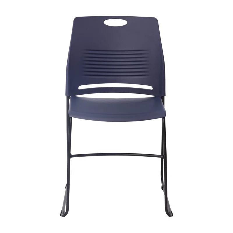 Flash Furniture Hercules Series Commercial Grade 660 LB. Capacity Plastic Stack Chair with Steel Sled Base