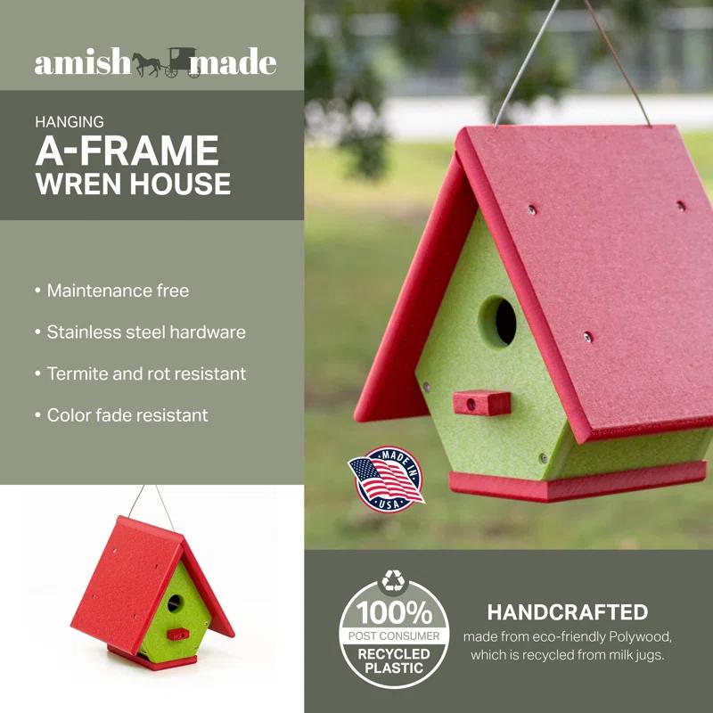 Outdoor Leisure Products 8.5'' H x 7'' W x 7.5'' D Hanging No Additional Durability Birdhouse