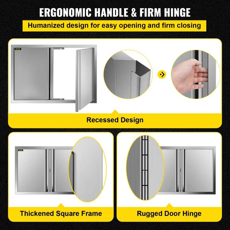 VEVOR VEVOR 31" Stainless Steel Drop-In Access Doors