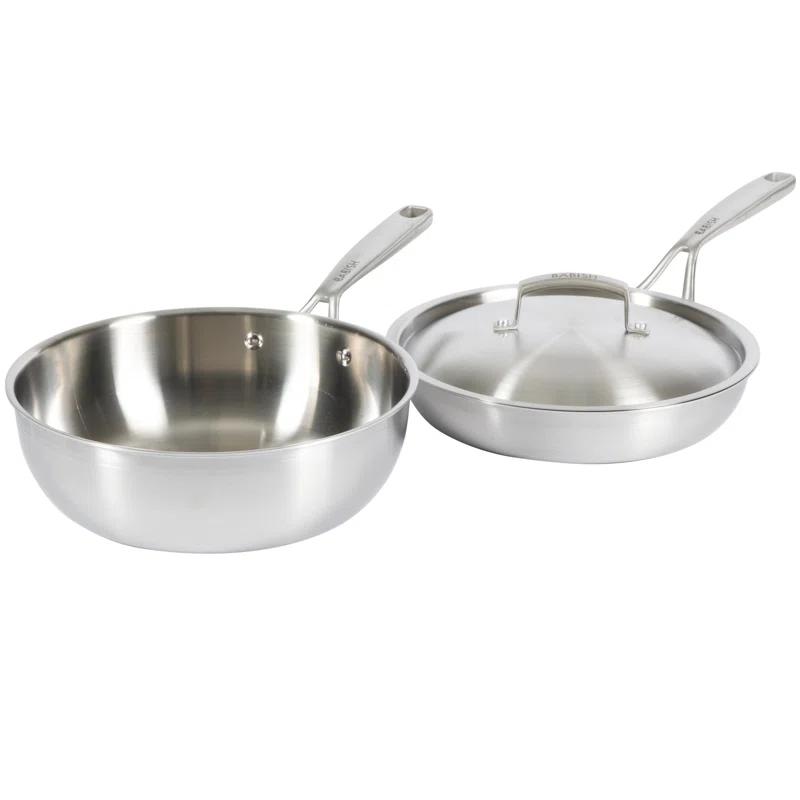 Babish Babish 10 Piece Professional Tri Ply Non Toxic Pots and Pans Cookware Set