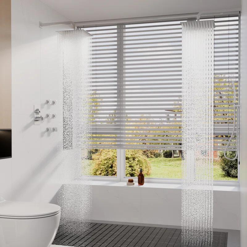 CASAINC CS6228-12CH Dual Shower Head Thermostatic Rainfall Shower System with Rough in-Valve and Shower Body Spray