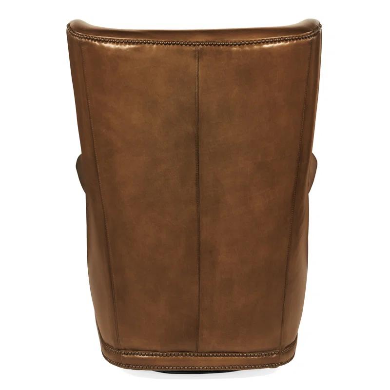 Hooker Furniture CC Leather Swivel Wingback Chair