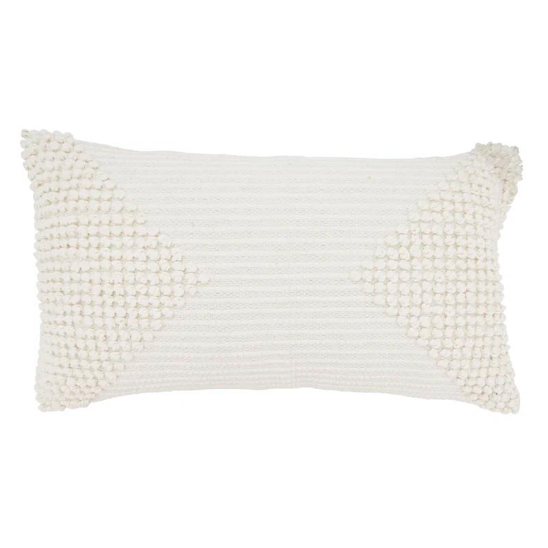 Saro Zandra Collection Cotton Throw Pillow