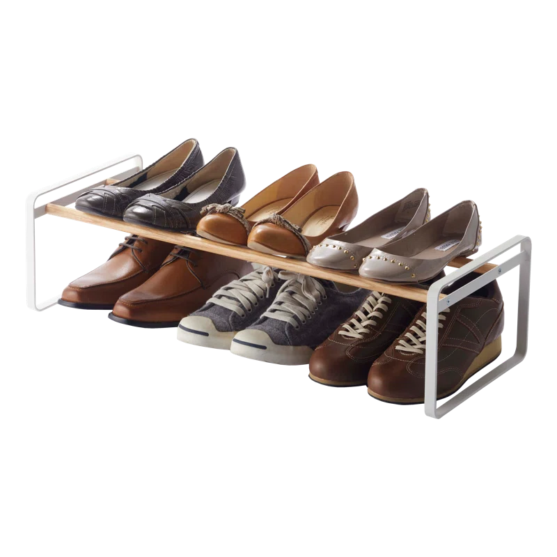 Yamazaki Home Shoe Rack, Steel, Expandable, Stackable