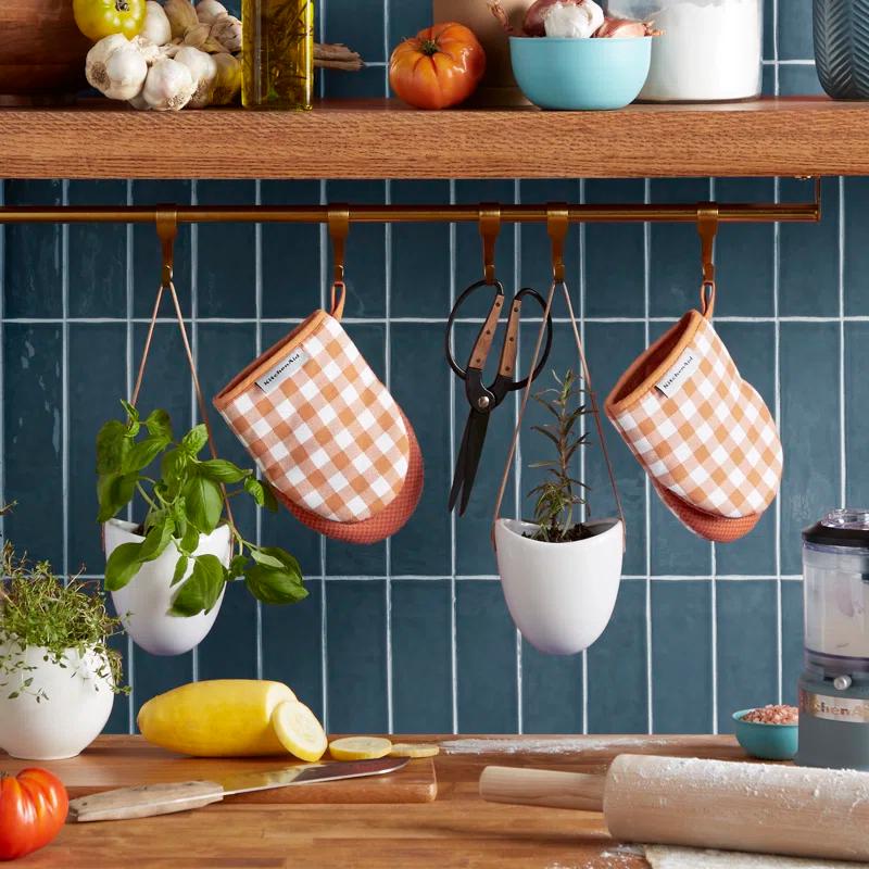 KitchenAid Gingham 2-Piece Oven Mitt (Set of 2)