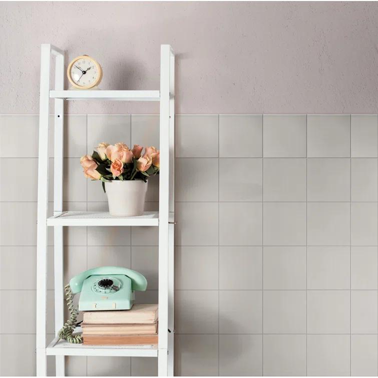 Merola Tile Quarry 6" x 6" Ceramic Bullnose Tile Trim in Gray