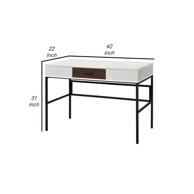 Latitude Run® Metal Base Writing Desk