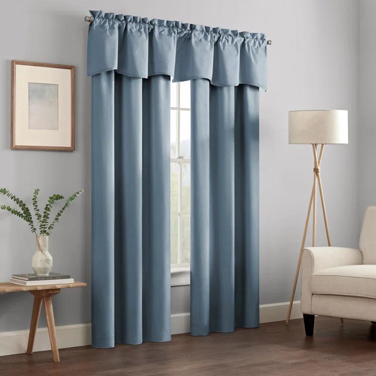 Eclipse Kendall Scalloped 42'' W Window Valance
