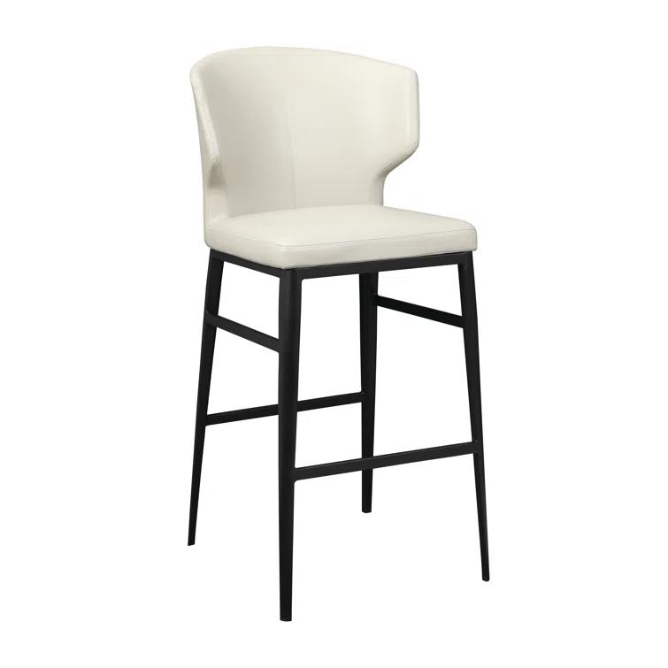 Hokku Designs Weiser Upholstered Counter Stool with Metal Frame