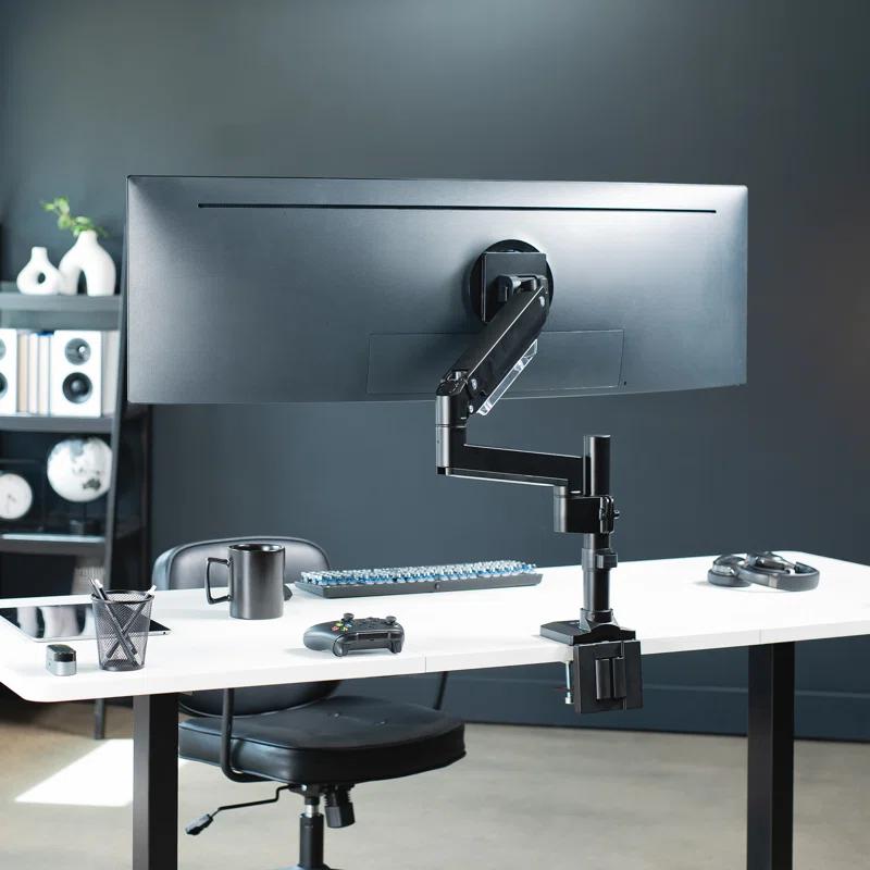 Vivo Pneumatic Arm Single Monitor Desk Mount
