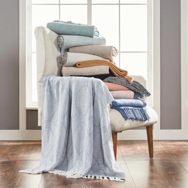 Amrapur Overseas Inc. Chester 100% Cotton Throw & Reviews | Wayfair