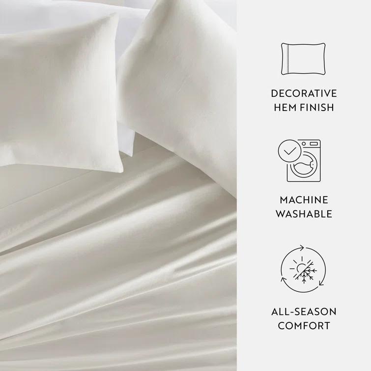 Becky Cameron Luxury Rayon From Bamboo Pillowcase Set Cooling Silky Soft Bedding (Set of 2)