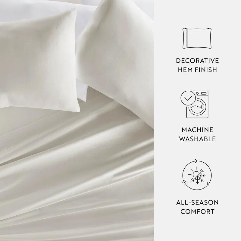 Becky Cameron Luxury Rayon From Bamboo Pillowcase Set Cooling Silky Soft Bedding (Set of 2)