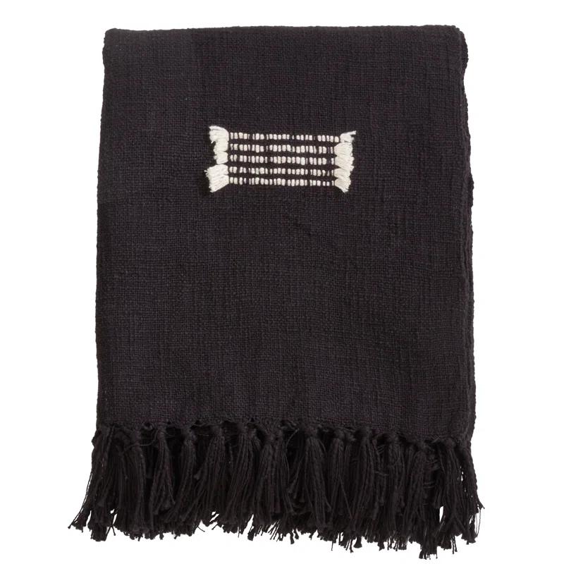 Saro Sevan Collection Hand Woven Throw Blanket