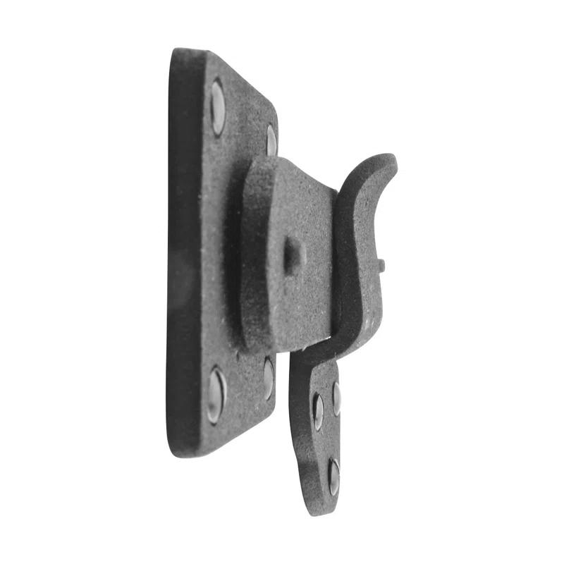 Black Wrought Iron Cabinet Barn Door Gate Latch with Screws