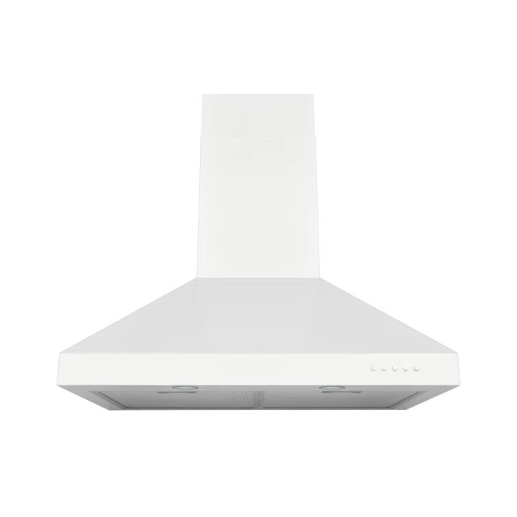 Hauslane Hauslane Wall Mount Range Hood 30 Inch | Wall Chimney | 6” Duct/Ductless Convertible, Strong Suction, Six-layer Aluminum Filters, Changeable LED Lamps, Stove Kitchen Vent Hood WM-530WHT-30B
