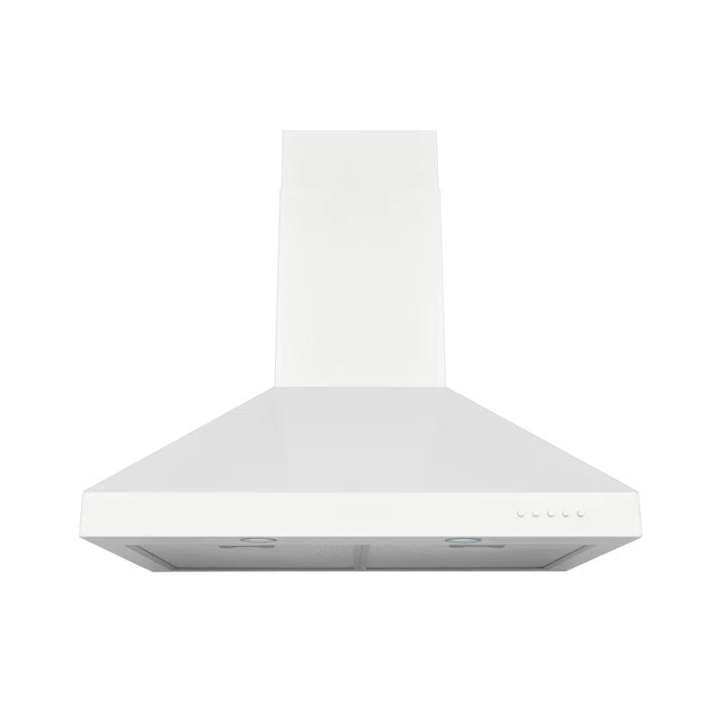 Hauslane Hauslane Wall Mount Range Hood 30 Inch | Wall Chimney | 6” Duct/Ductless Convertible, Strong Suction, Six-layer Aluminum Filters, Changeable LED Lamps, Stove Kitchen Vent Hood WM-530WHT-30B