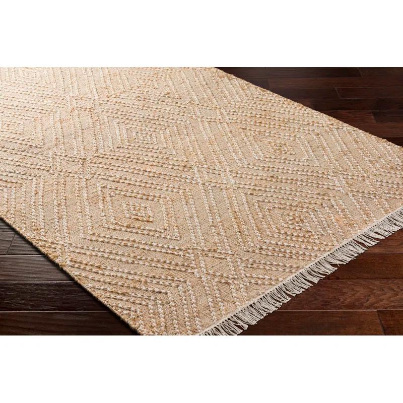 Birch Lane™ Sal Geometric Flatweave Area Rug in Khaki