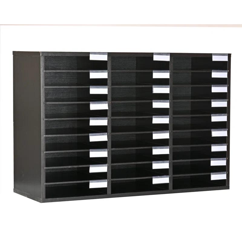 AdirOffice Manufactured Wood Compartment Mailroom Organizer