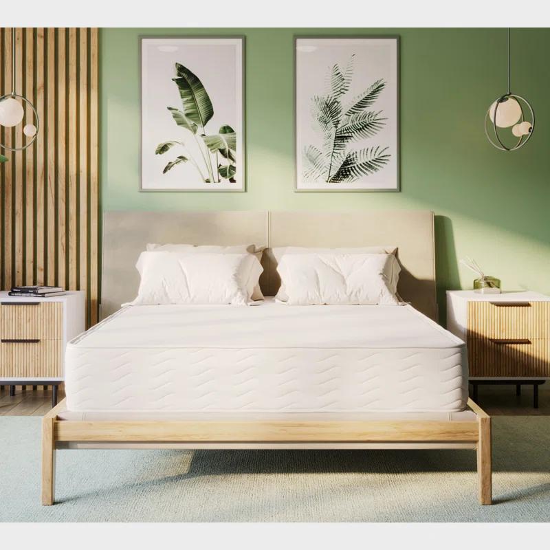 Serenia Sleep 10.5" GOTS Certified Organic Hybrid Latex & Coil Quilted Mattress