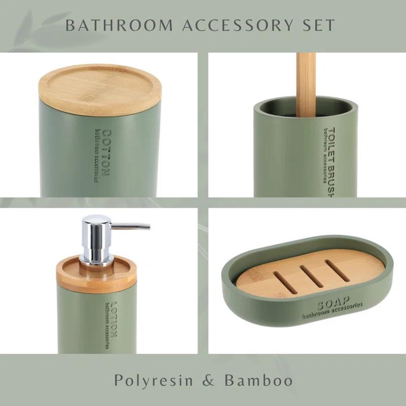 Evideco Willis Bathroom Accessory Set 5 Pieces
