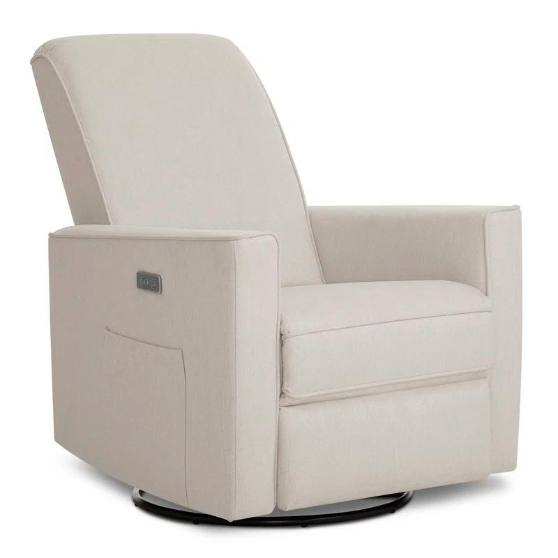 Evolur Greenguard Gold Certified Upholstered Swivel Reclining Glider