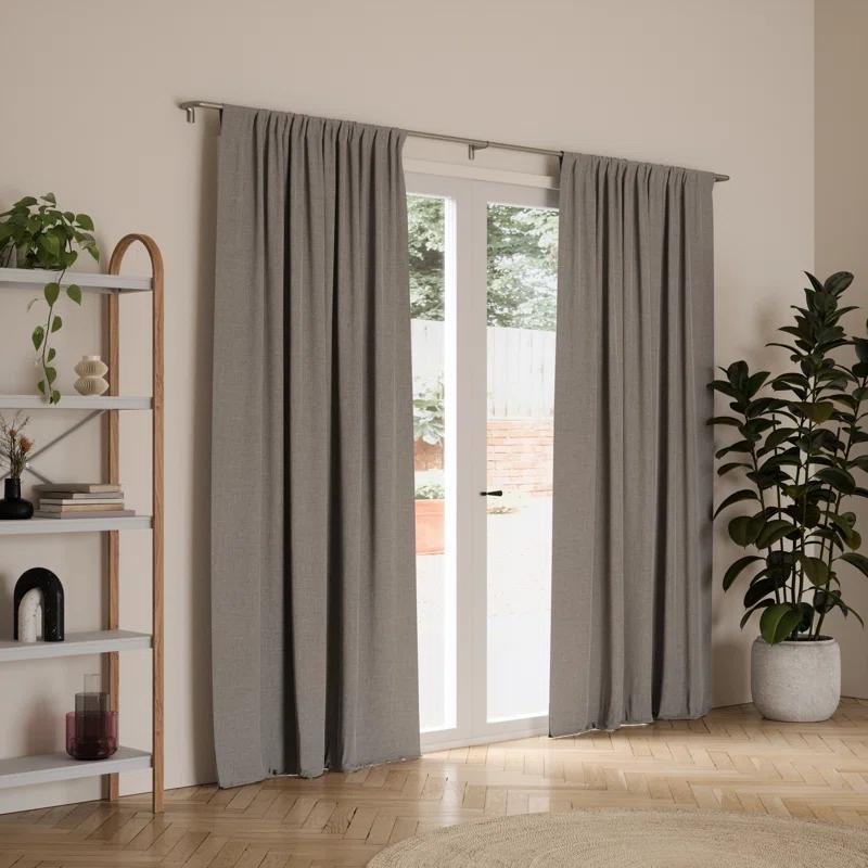 Umbra Stainless Steel Adjustable Single Curtain Rod