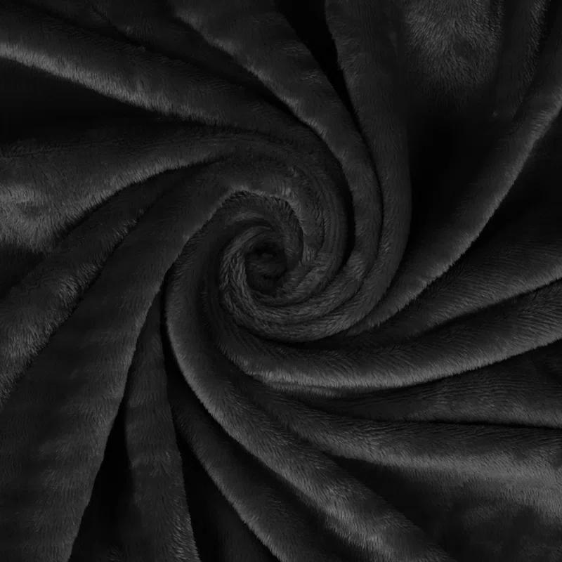 Superior Superior Polka Dots or Solid Fleece Plush Blanket Medium Weight Fluffy Soft Decorative Bedding