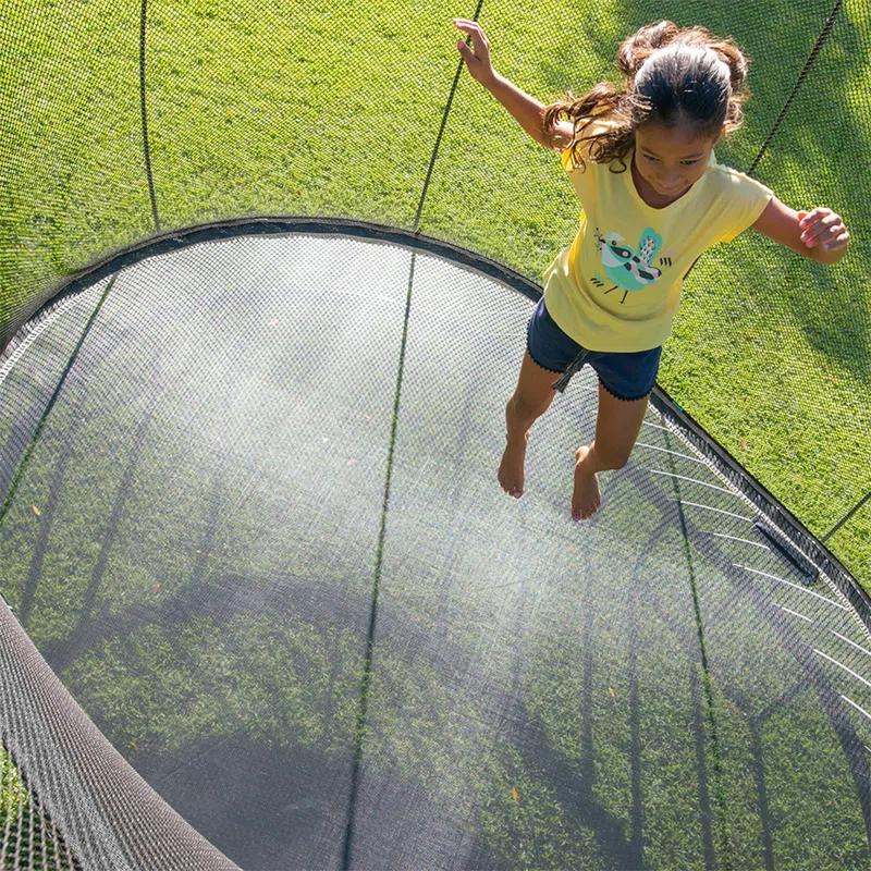 SpringfreeTrampoline Springfree Trampoline Kids Outdoor Medium Oval 8 x 11' Trampoline with Enclosure