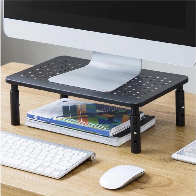 Mount-it Mount-It! Adjustable Monitor Riser | Metal Computer Screen Platform Stand For Desktop Or Laptop