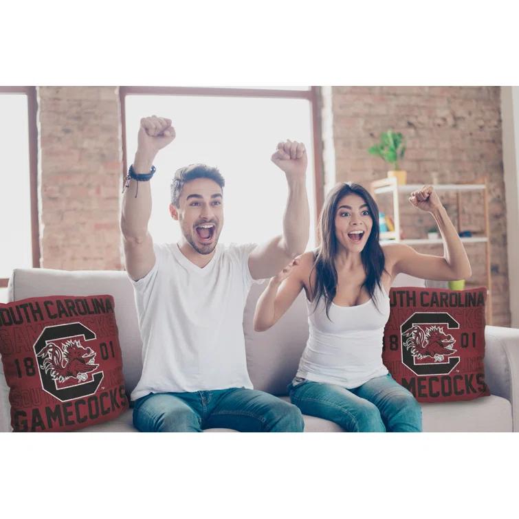 Northwest NCAA Collegiate Stacked Throw Pillow, College Fan Decor, 20x20 Inches | Wayfair