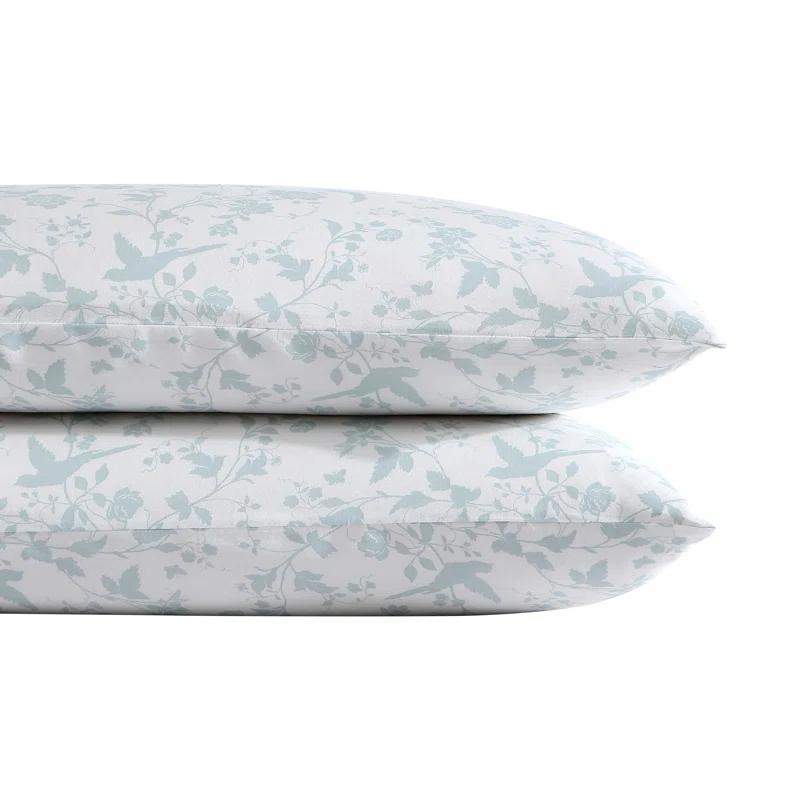 Laura Ashley Laura Ashley Printed Cotton Sateen Pillowcase Set (Set of 2)