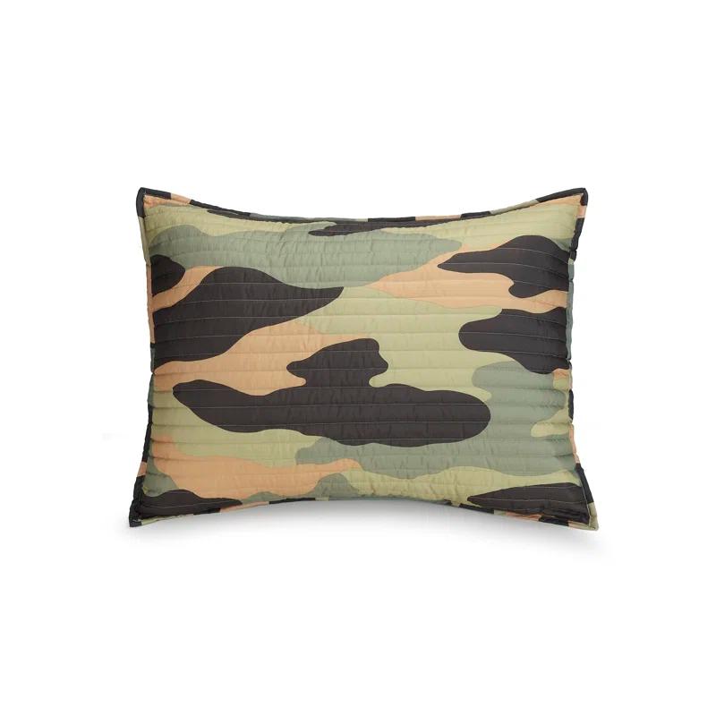 Urban Playground Covert Camo Green Reversible Microfiber Comforter Set